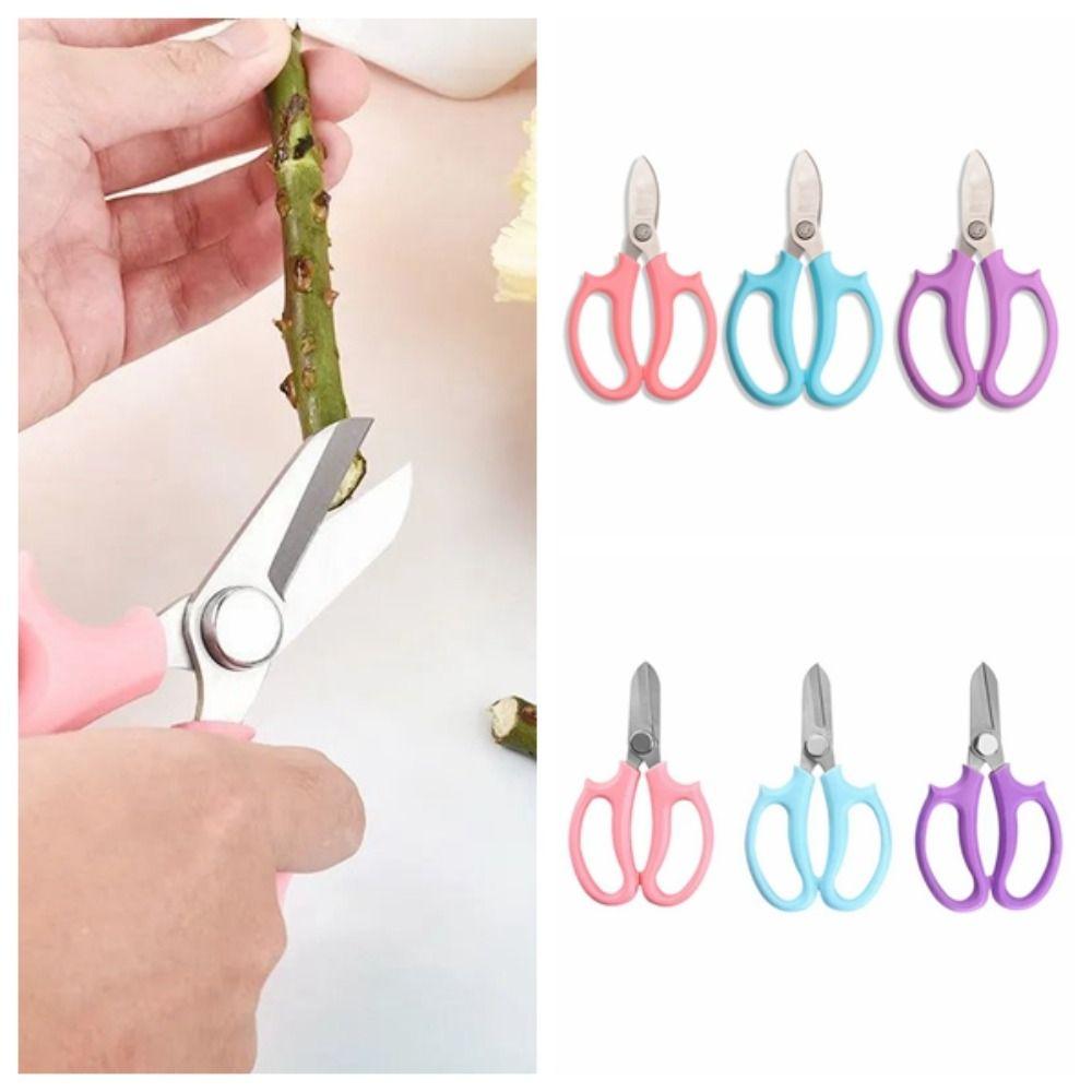 Purple Garden Pruning Shears Blue Garden Scissors Hand Cutter Floral Scissors Gardening Supplies