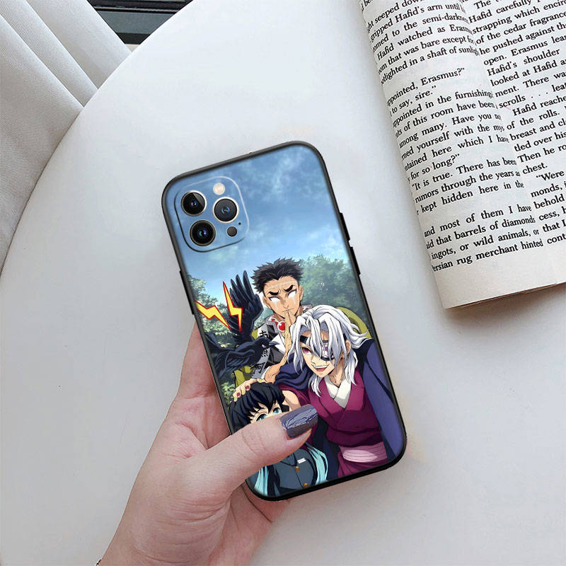 Чехол для телефона ED3 Anime Demon Slayer для Samsung A35 A25 A24 A15 A05S A05 M55 M35 M15 A06 A16 A02 A12 A13 A10 A20 A30 A22 A31 A32 A33 A41 A42 A50