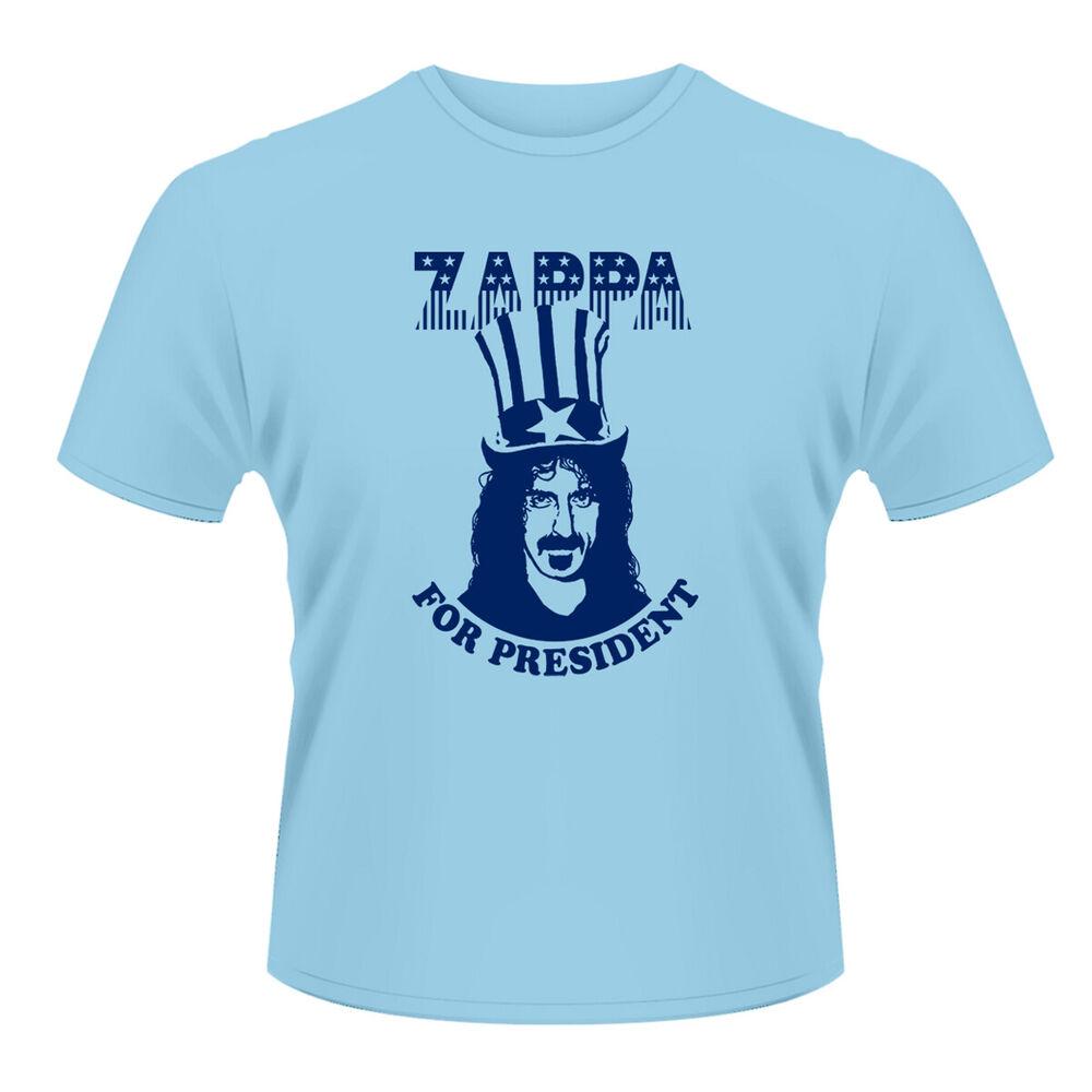 Синяя футболка унисекс Frank Zappa For President
