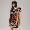 Korean Version Plaid Camellia Fashion Decoration Medium And Long Imitation Cashmere Women'S Thermal Scarf Air Conditioner Shawl