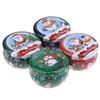 Christmas Tinplate Jars Coffee Tea Spice Candy Jewelry Storage Case Candle Making Containers Decorations Box Party Gift Jars