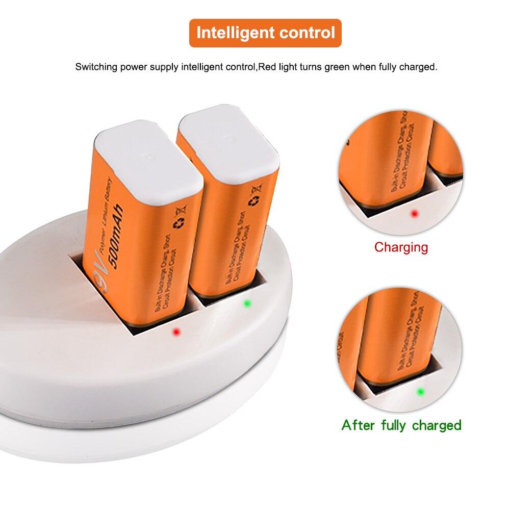 PALO 500 мАч, 9 В, литий-ионная аккумуляторная батарея, 9 В, литиевая батарея для мультиметра, микрофона, игрушки, пульт дистанционного управления, КТВ