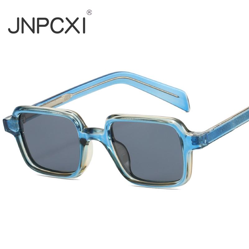 New Square Quality Sunglasses Women Shades UV400 Retro Trending Rivets Men Gradient Sun Glasses