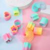 5pcs Multi-Shape Creative Spring Coil Plastic Puzzle Toys New Rainbow Magic Springs Toys