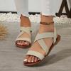 Fashion Summer new women's flat Roman sandals with non-slip rubber sole fashion women's shoes