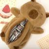 Большая вместимость Capybara плюшевая сумка для ручек Animal Doll Capybara плюшевая сумка для карандашей Student