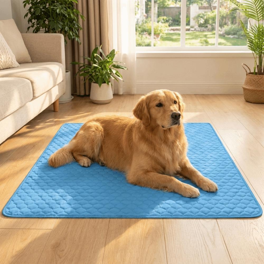 Nonslip Pet Cool Mattress Breathable Dog Sleeping Mat Kennel Liner Pet Ice Pad Indoor Use