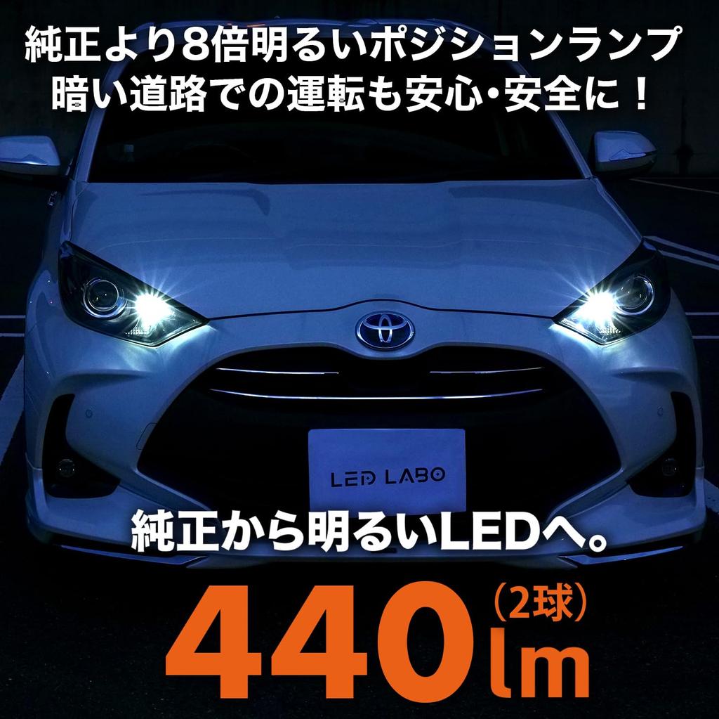 LEDLABO T10 LED Position Lamp Small White White Explosive Wedge Ball for Vehicle Inspection Car (T10 3014+3030)