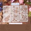 6 шт./набор DIY Decor Tree Series Scrapbook трафареты ретро эстетика журнальный рисунок шаблон картины школьные принадлежности для школьников