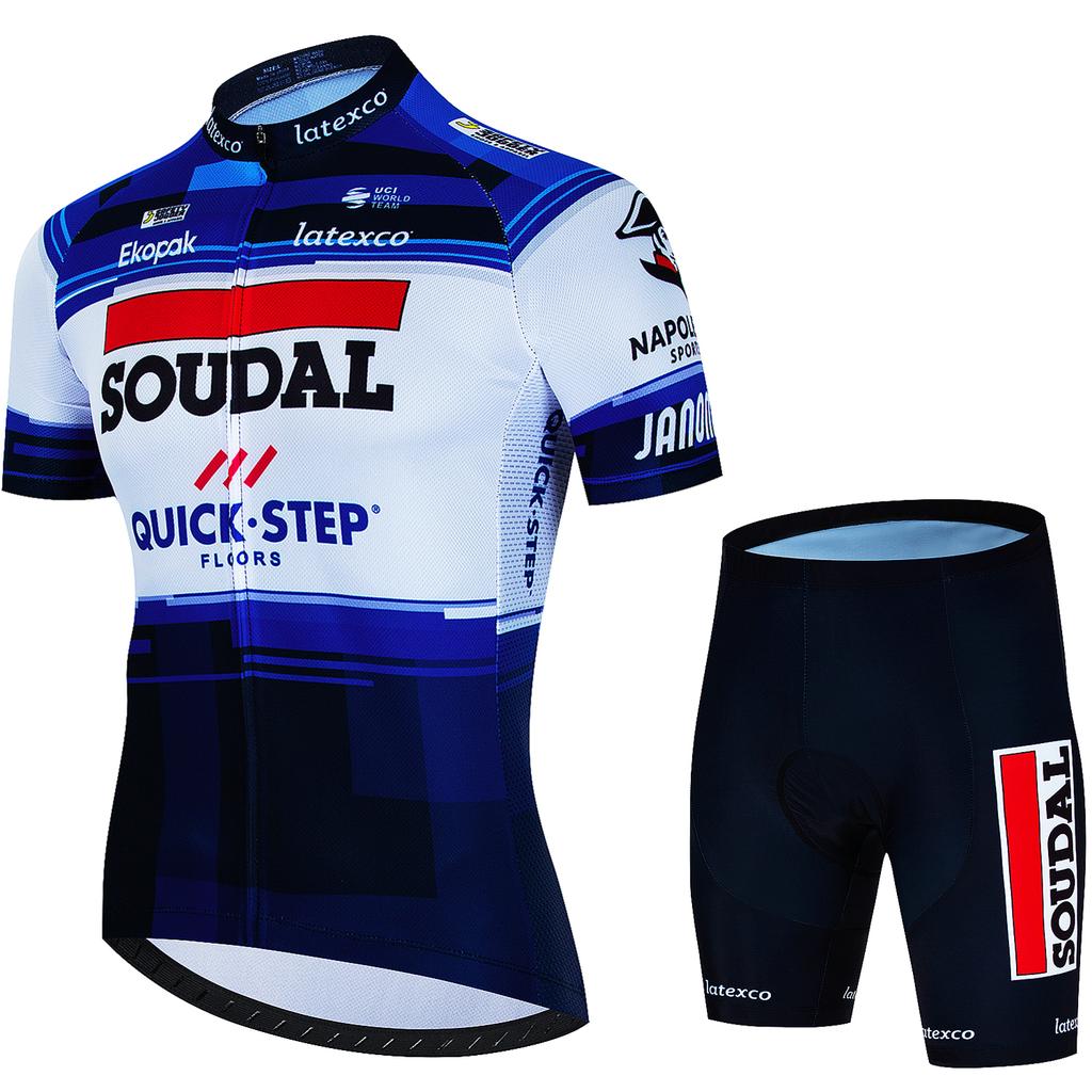 Men's Cycling Outfit Set  Quick Step Clothing 2026 Bicycles Clothes Summer Bike Jersey Cycle Jacket Man Spring Shorts Bib