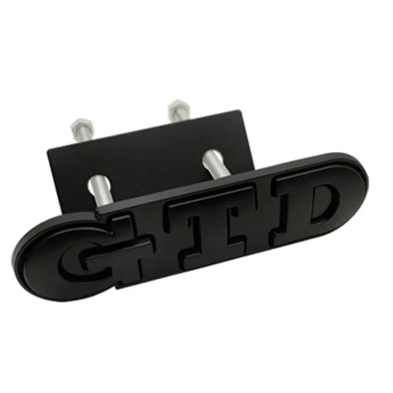 T322026 Hot VOLKSWAGEN 3D Metal GTD Front Grille Badge Emblem Sticker for VW Polo Golf 5 6 7 CC Passat Jetta MK4 MK5 MK6 Car Stylin