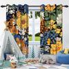 2 шт. Роскошные шторы с цветами в стиле бохо для дома, спальни, гостиной, затемняющие, теплоизоляционные, шумопоглощающие, светонепроницаемые шторы