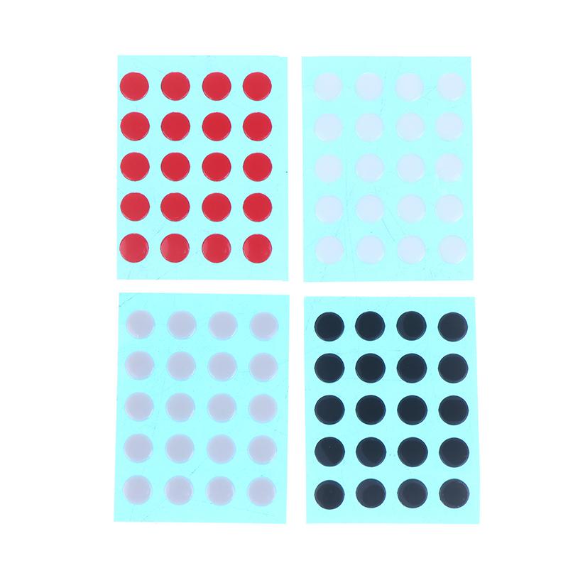 20Pcs 6.5Mm Diameter Small Dots Foot Pad Universal Mouse Glide Skates For Rubberized Mouse Foot Glide Feet Sticker