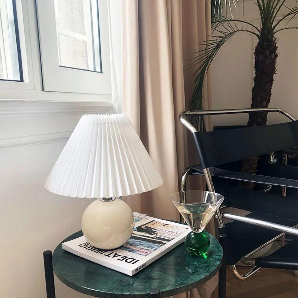 Тканевый абажур для настольной лампы, плиссированный абажур для подвесной лампы, чехол для торшера, люстра