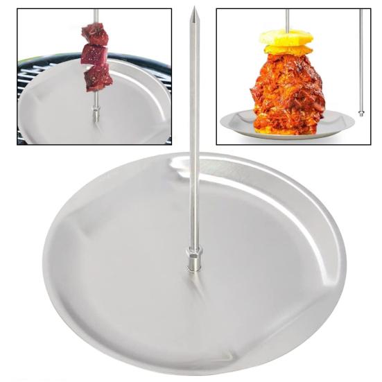 Вертикальный шампур Al Pastor для тако-кебаба с 2 съемными шипами 8-дюймовая решетка для шаурмы