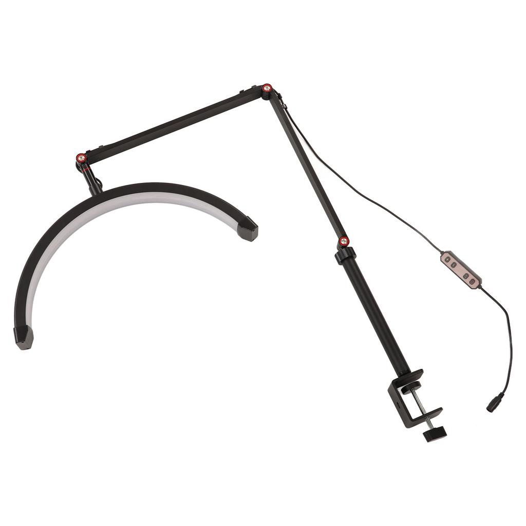 Half Moon Fill Light 360 Degrees  Rotation Brightness Color Temperature Adjustable LED Fill Lamp 110?240V