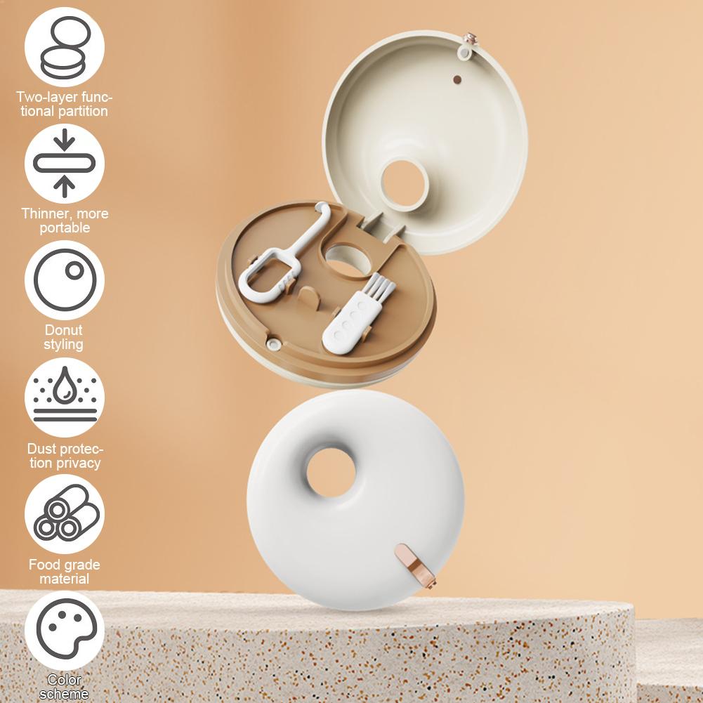 Ящик для хранения брекетов-пончиков Ящик для хранения ортодонтических ретейнеров для невидимых брекетов Портативный ящик для хранения зубных протезов