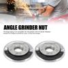 2 шт. Фланцевые гайки для угловой шлифмашины M14 Высокая стабильность Углеродистая сталь Быстросъемная Фланцевая стопорная гайка для шлифмашины для замены или фиксации отрезных дисков