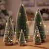 1PCS 6/8/10/15cm Christmas Tree New Year's Decoration Products Mini Christmas Tree Fake Pine Tree Christmas Decoration