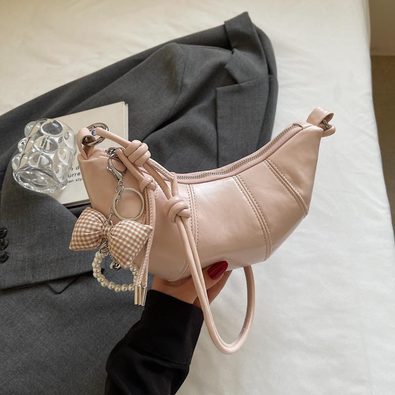 Нишевая дизайнерская сумка женская весна-лето 2025 новая модная одноплечевая сумка кроссбоди сумка-круассан высококлассная подмышечная сумка-пельмень