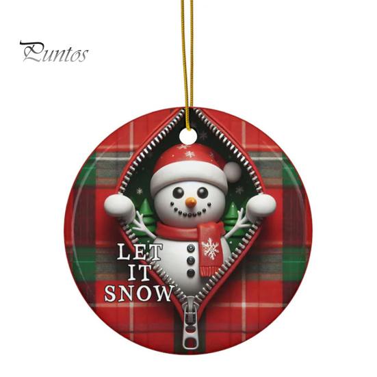 Рождественский подвесной орнамент, плоский акриловый Санта-Клаус, молния, украшение, праздничный кулон для рождественской елки, декор для зимней вечеринки