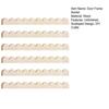Yousheng 6/12Pcs Unfinished Scalloped Wood Border Trim Farmhouse Home DIY Crafts Wall Cabinet Shelf Door Window Frame Scalloped Edge Decorative Wood