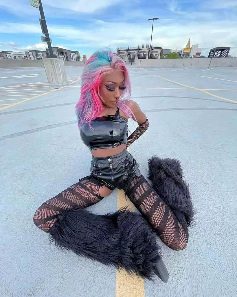 Чехол для ног Spice Girl на Хэллоуин, чехол для носков Millennium Y2K, длинный мохнатый чехол для ног, теплый чехол для ног из искусственного меха