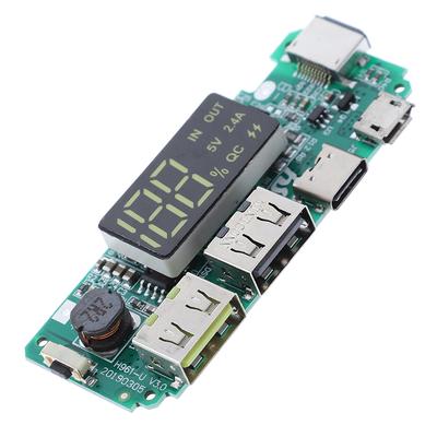 Светодиодная двойная USB-плата Micro Type-C для зарядки мобильных устройств, защита USB-цепи