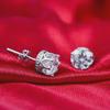 Korean Minimalist Crystal Zircon Crown Earrings for Women