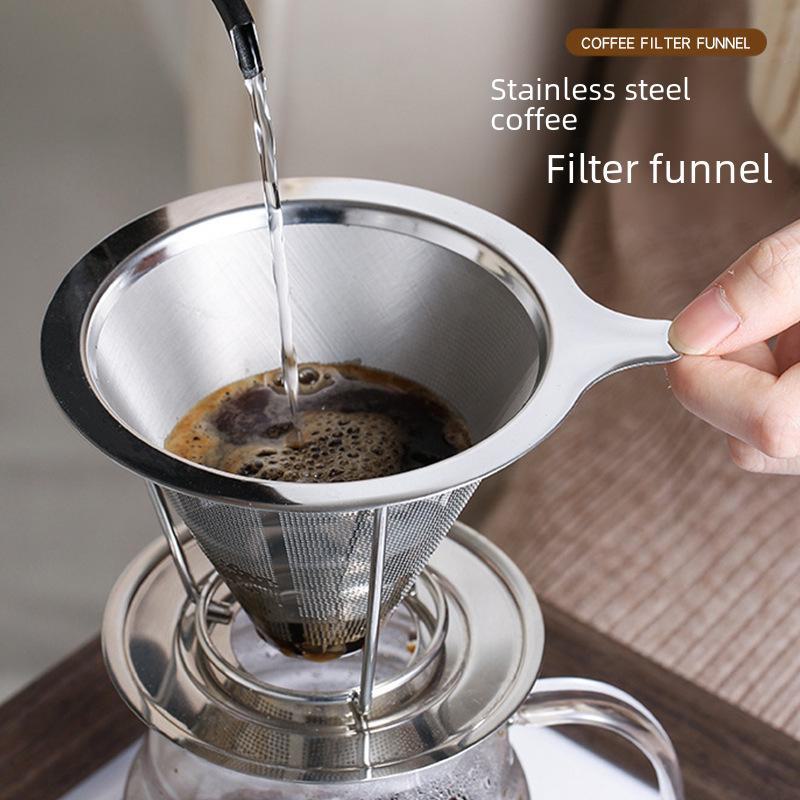 Ultra-Fine Coffee Filter Set: Hand Brew Cup with Free Filter Paper and Funnel
