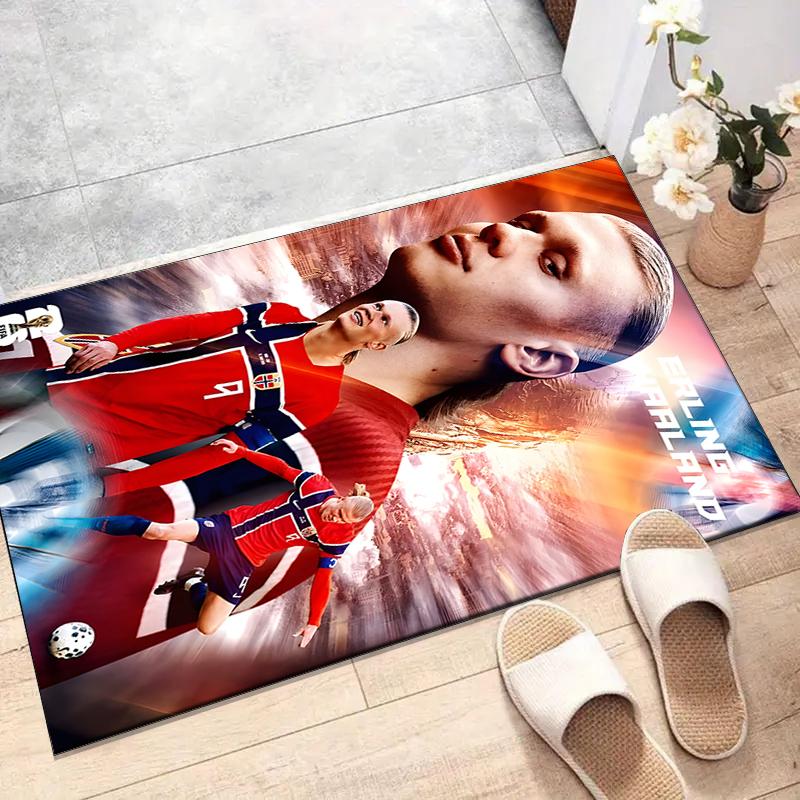 1pc Haaland6 Design Printed Area Rug Carpet for Bedroom Living Room Home Decor Rugs Mat Non Slip Mat Rug for Bedside