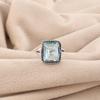 Небесно-голубой топаз Камень 925 пробы Стерлинговое серебро Ручная работа Красивое Кольцо Женское Свадебное Украшение Для Невесты RR-71-15