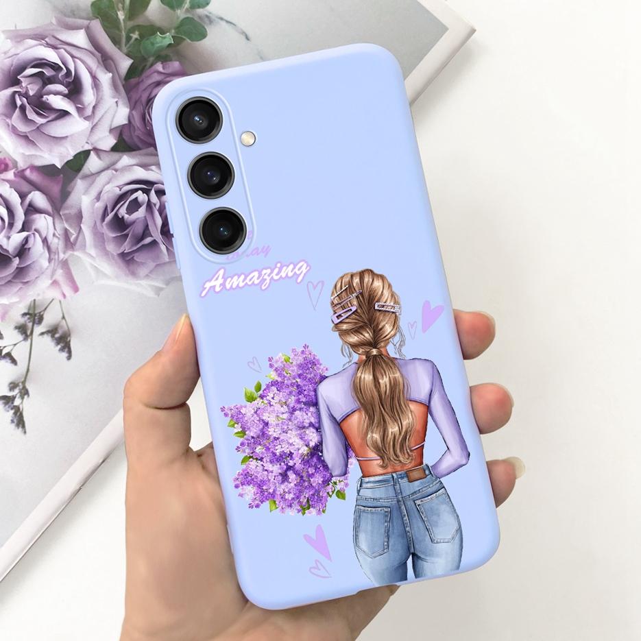 Чехол для Samsung Galaxy A55 A15 A25 A35 5G Стильный чехол с рисунком конфет Мягкий ТПУ чехол для телефона Для Samsung A15 Galaxy A25 2023 Корпус