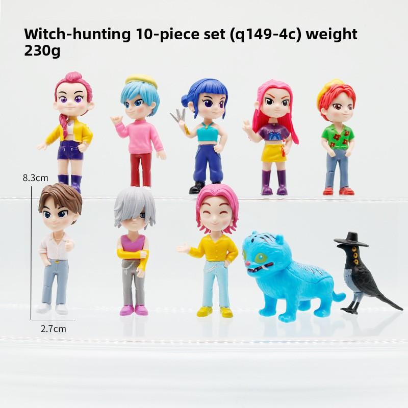 Охотники на ведьм Взрывной K-pop Большая голова Q версия Фигурка Румими Модель Слепая коробка Приливная игрушка Кукла Украшение
