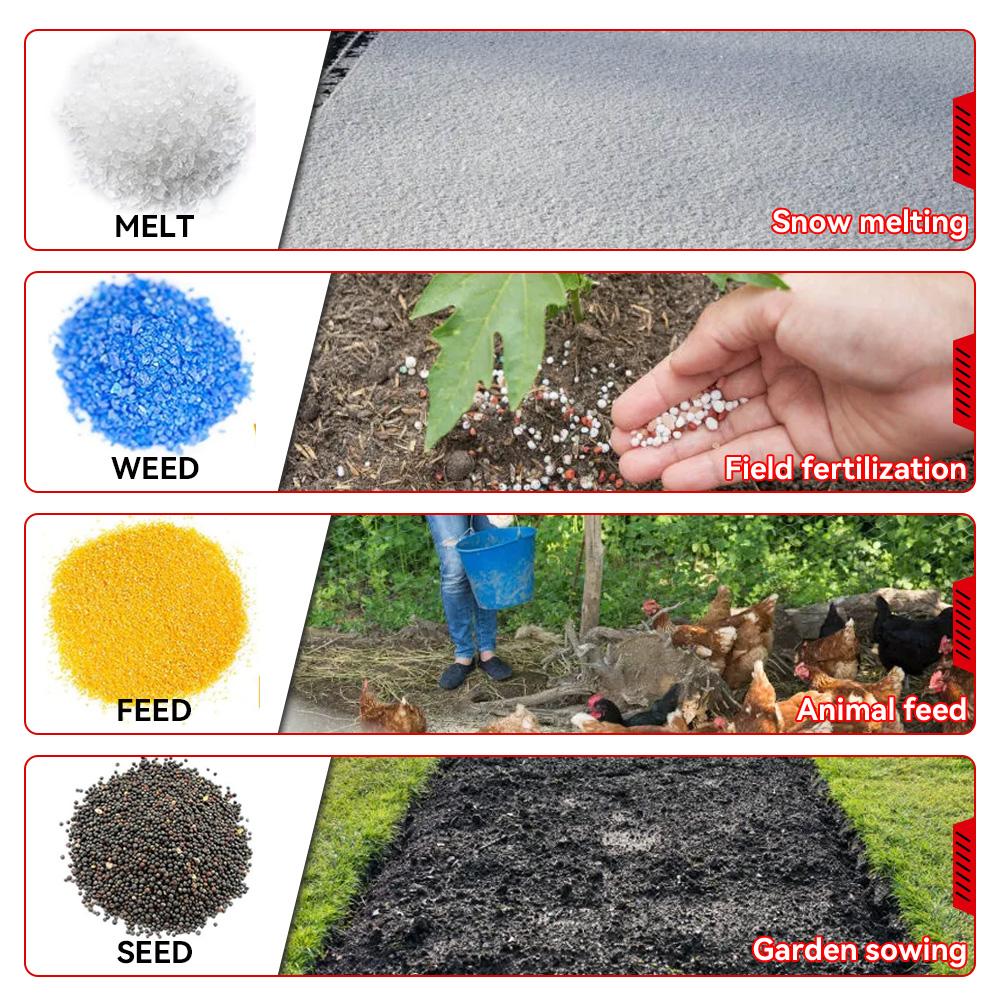 ONEVAN 3.3L Сеялка-кормораздатчик 6 скоростей Регулировка Перезаряжаемый Ручной Беспроводной Сельскохозяйственный Разбрасыватель Удобрений Для Аккумулятора Makita 18-21 В