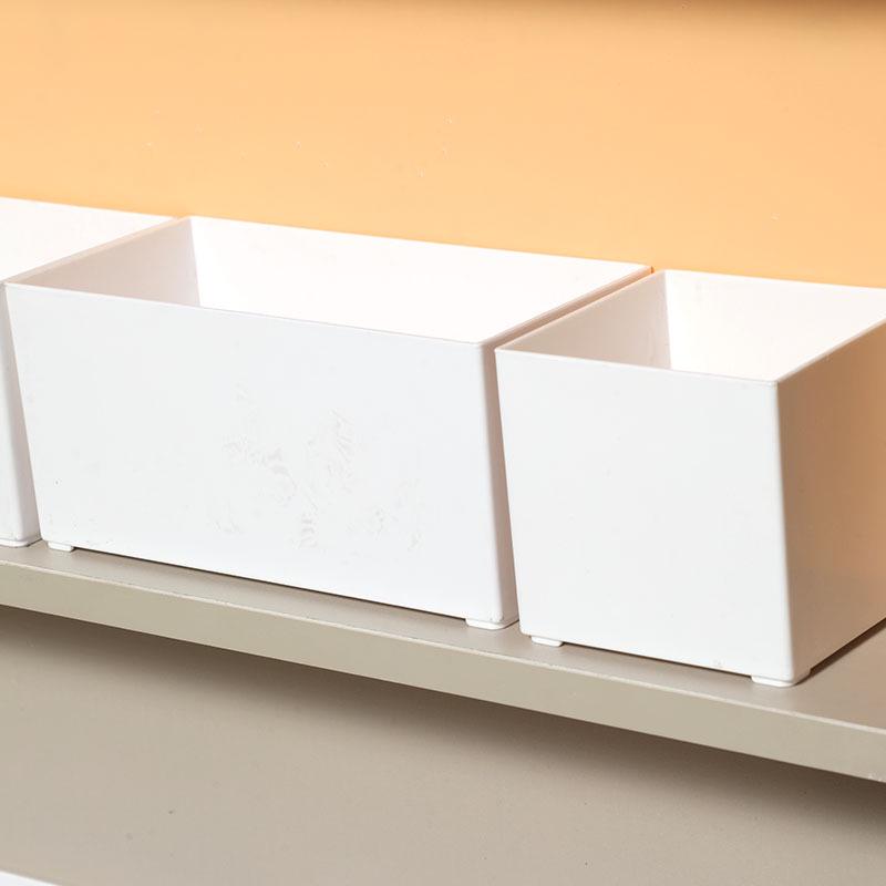 Белый пластиковый зеркальный шкафчик для хранения в ванной – Прямоугольный, Тонкий дизайн для косметики и ухода за кожей