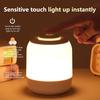 Светодиодный ночник сенсорная лампа настольная лампа прикроватная лампа лампа для спальни перезаряжаемая 3 режима затемнения настольная лампа для детей подарки светодиодная