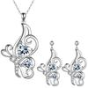 One Set3Fashionable and unique butterfly design necklace and earrings are perfect for Valentine's Day, anniversaries, birthdays, and parties