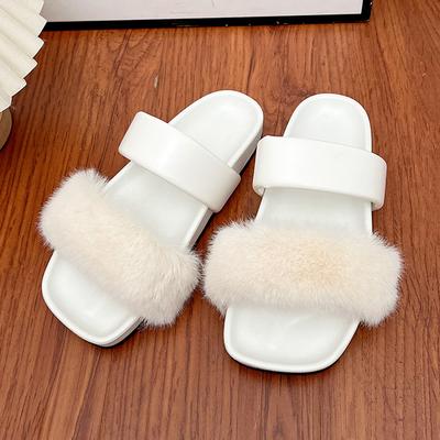 Модные меховые балетки женские тапочки дизайнерская обувь модные женские сандалии 2025 осень новый тренд повседневные шлепанцы уютные нарядные туфли женские