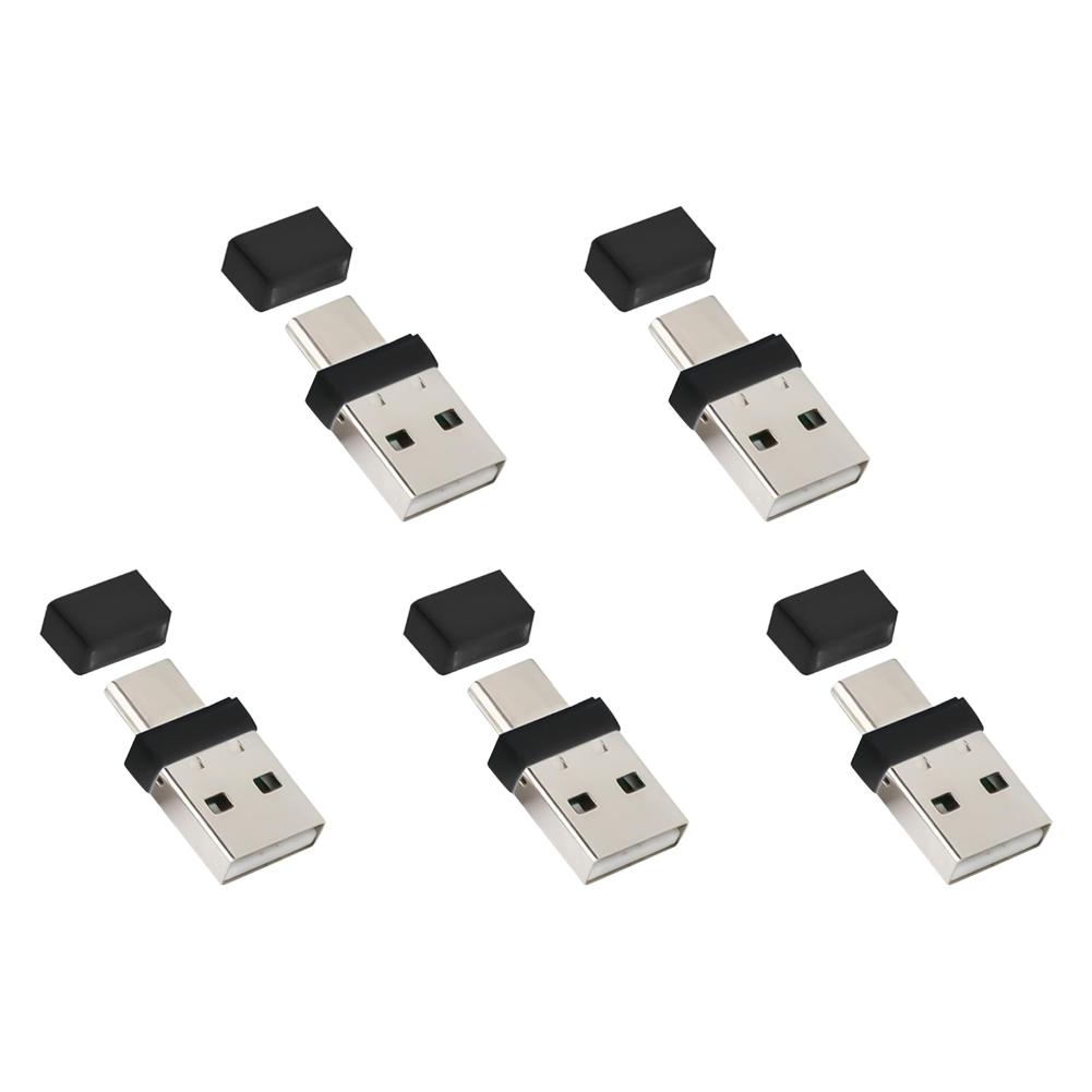 1-5 шт. Двухголовочный джиггер для мыши USB Type C 2 в 1 Необнаруживаемый шейкер для мыши Plug and Play без драйверов Автоматический джиггер для мыши