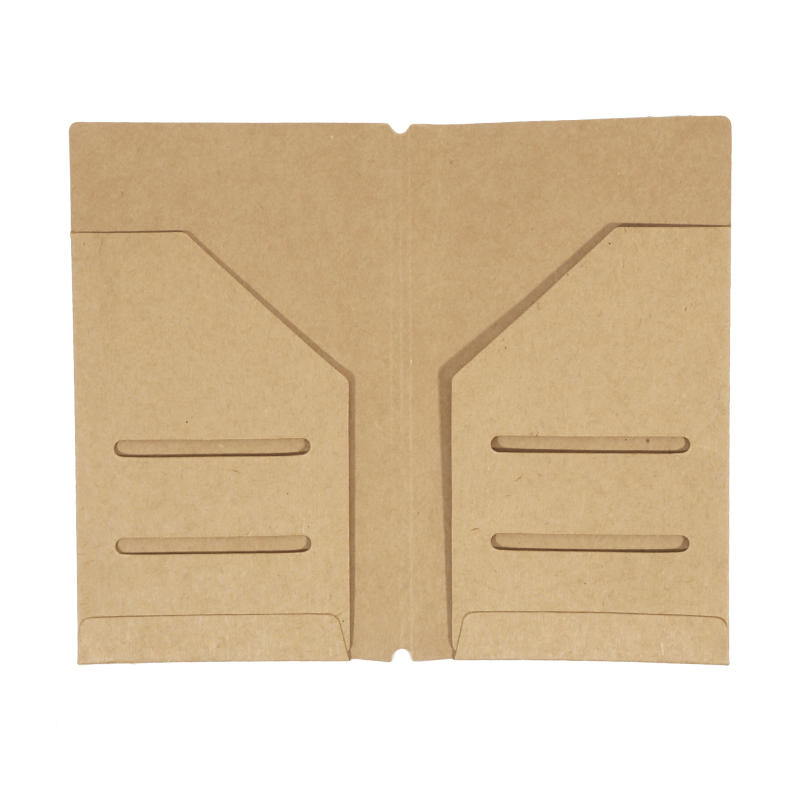 Kraft Paper Storage Bag Traveler's Notebook Journal Diary Plug-in Type File Holder Card Storage Bag Tickets Pocket