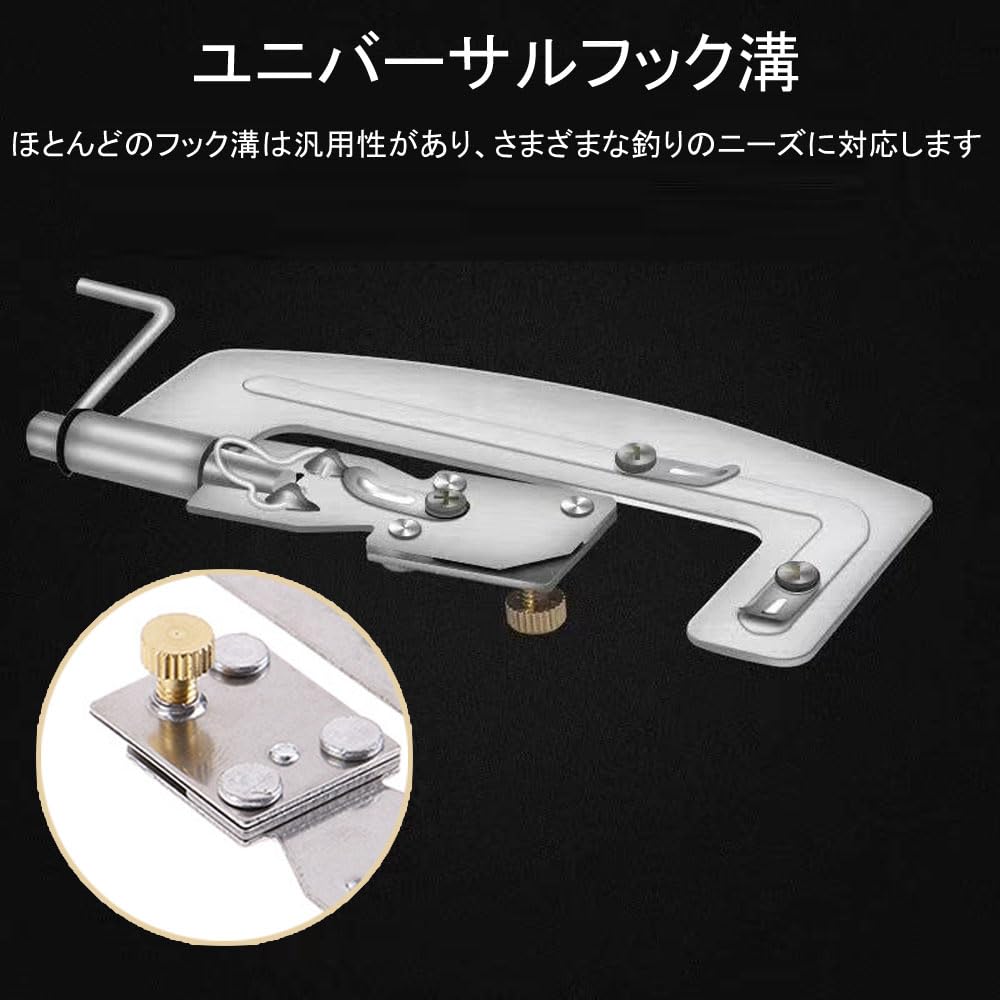 Ручное устройство для завязывания крючков Устройство для завязывания рыболовных крючков, 2 шт. Нержавеющий рыболовный крючок Инструмент для завязывания узлов Портативный, устойчивый к ржавчине Легкий крючок для завязывания узлов