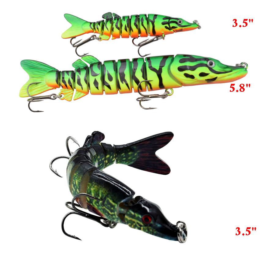 3.5inch 6inch Fishing Lures Swimbait Crankbait Wobbler Lure SinKing Hard Bait Lifelike Pike Muskie Bass Catfish Lure Fishing Tackle Hunting