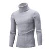 Men's New Winter High-neck Colored Cable Knit Sweater
