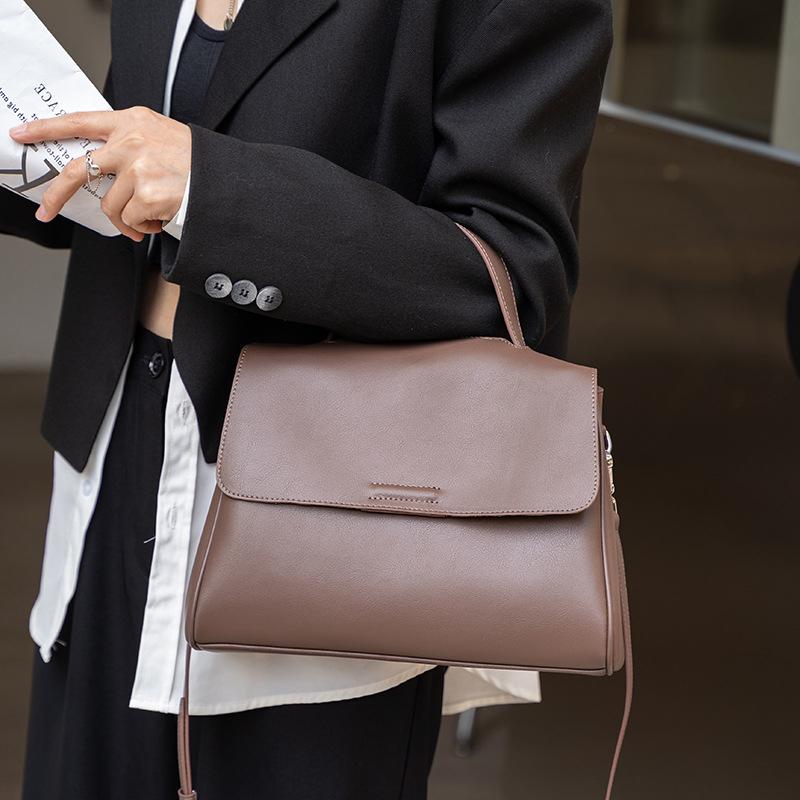 Classic Genuine Leather Shoulder Bags For Women  Luxury Designer High Quality Female Tote Messenger Ladies Handbags