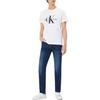 Calvin Klein Хлопковая футболка с принтом Логотип Унисекс Топы Белый J320770-YAF