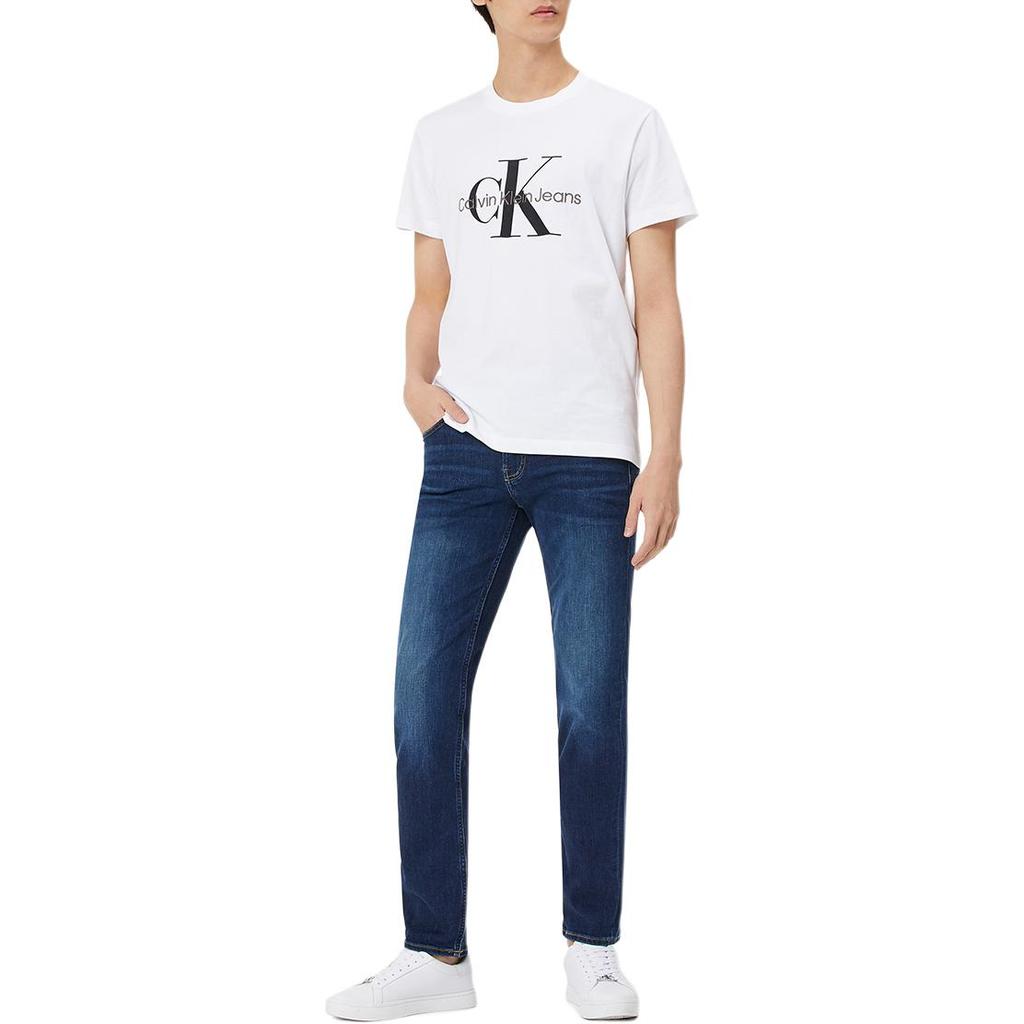 Calvin Klein Хлопковая футболка с принтом Логотип Унисекс Топы Белый J320770-YAF