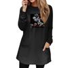 Women's Sweatshirt Pullover Active Sportswear Pocket Print Casual Round Neck Long Sleeve Top