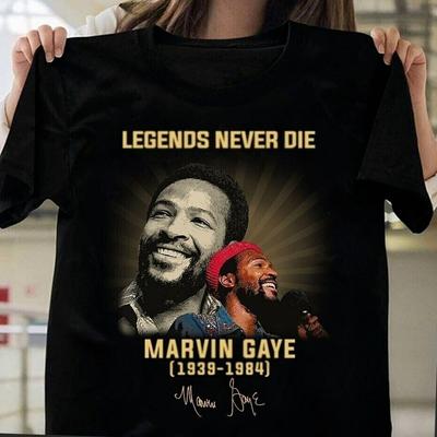 Marvin Gaye Legend Men Tshirt Short Sleeve Black All Size Shirt CH79 Unisex T-Shirt