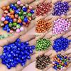 Акриловые 50 шт. DIY браслет свободные бусины маленькие бусины мода 8 мм ожерелье изготовление аксессуары цветные бусины